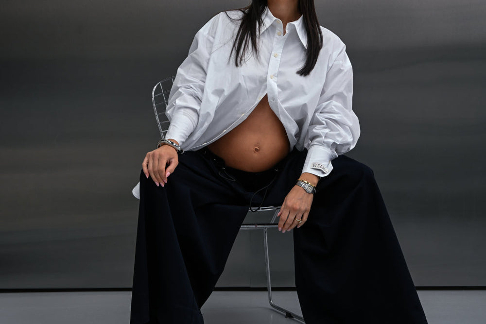 Building a forever wardrobe instead of a maternity wardrobe.